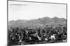 Bozeman, Montana - Panoramic View of Town-Lantern Press-Mounted Art Print