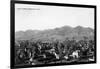 Bozeman, Montana - Panoramic View of Town-Lantern Press-Framed Art Print