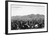 Bozeman, Montana - Panoramic View of Town-Lantern Press-Framed Art Print