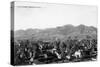 Bozeman, Montana - Panoramic View of Town-Lantern Press-Stretched Canvas