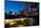 Bp Bridge at Millennium Park and Chicago Skyline at Dusk-Alan Klehr-Mounted Photographic Print