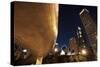 Bp Bridge at Millennium Park and Chicago Skyline at Dusk-Alan Klehr-Stretched Canvas