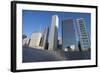 Bp Bridge in Millennium Park in Chicago, Early Morning in Autumn, with Skyline-Alan Klehr-Framed Photographic Print