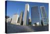 Bp Bridge in Millennium Park in Chicago, Early Morning in Autumn, with Skyline-Alan Klehr-Stretched Canvas