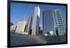 Bp Bridge in Millennium Park in Chicago, Early Morning in Autumn, with Skyline-Alan Klehr-Framed Photographic Print