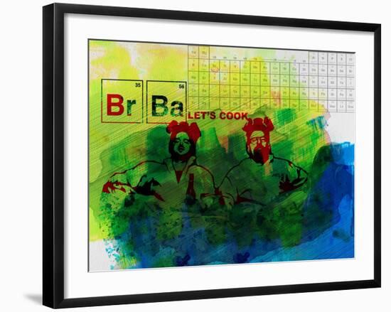 Br Ba Watercolor 1-Anna Malkin-Framed Art Print