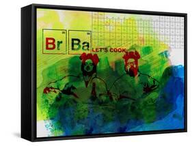 Br Ba Watercolor 1-Anna Malkin-Framed Stretched Canvas