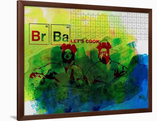 Br Ba Watercolor 1-Anna Malkin-Framed Art Print