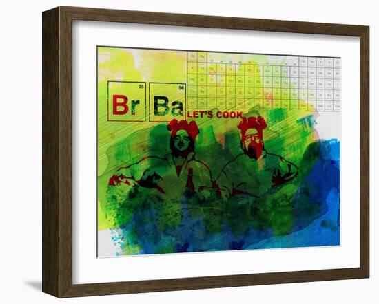 Br Ba Watercolor 1-Anna Malkin-Framed Art Print