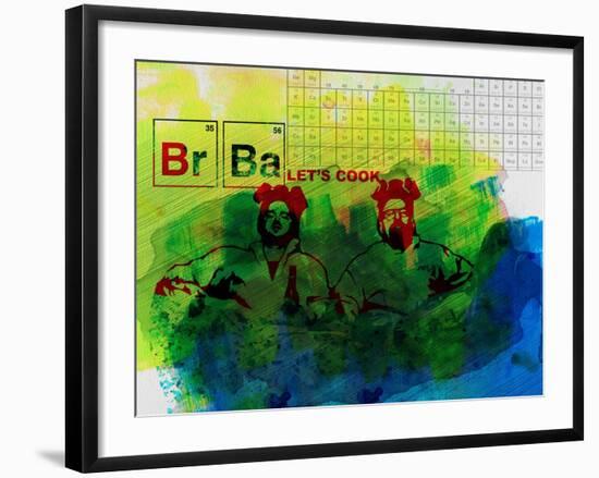 Br Ba Watercolor 1-Anna Malkin-Framed Art Print