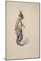 Br'er Rabbit, 1881-1928 (Pencil with W/C on Paper)-Arthur Burdett Frost-Mounted Giclee Print
