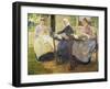 Brabant Lacemakers, 1894, Painting by Max Liebermann (1847-1935)-null-Framed Giclee Print