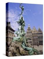 Brabo Statue, Antwerp, Belgium-Ken Gillham-Stretched Canvas