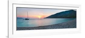 Brac Island, Zlatni Rat Beach at Sunset, Bol, Dalmatian Coast, Adriatic, Croatia, Europe-Matthew Williams-Ellis-Framed Premium Photographic Print