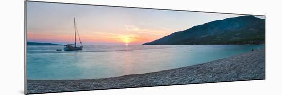 Brac Island, Zlatni Rat Beach at Sunset, Bol, Dalmatian Coast, Adriatic, Croatia, Europe-Matthew Williams-Ellis-Mounted Premium Photographic Print