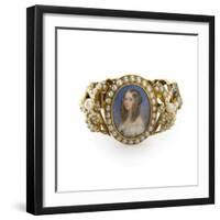 Bracelet Containing a Miniature of Victoiria, Duchess of Nemours-French School-Framed Giclee Print