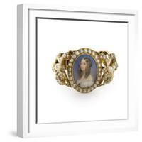 Bracelet Containing a Miniature of Victoiria, Duchess of Nemours-French School-Framed Giclee Print