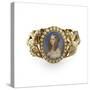 Bracelet Containing a Miniature of Victoiria, Duchess of Nemours-French School-Stretched Canvas