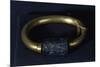 Bracelet of King Sheshonq II with Mesopotamian Cylinder Seal of Lapis Lazuli and Gold-null-Mounted Giclee Print