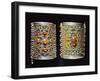 Bracelets in Coral, Silver and Enamel, Morocco-null-Framed Giclee Print