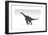 Brachiosaurus Dinosaur, White Background-null-Framed Art Print