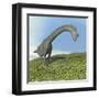 Brachiosaurus Dinosaur-null-Framed Art Print