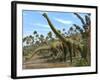 Brachiosaurus Dinosaurs-Roger Harris-Framed Photographic Print