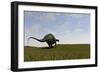 Brachytrachelopan Walking across Prehistoric Grasslands-null-Framed Art Print