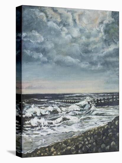 Bracklesham Bay: Evening, 1994-Margaret Hartnett-Stretched Canvas