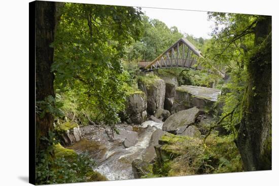 Bracklinn Falls, Callander, Loch Lomond and Trossachs National Park, Stirling, Scotland, UK-Gary Cook-Stretched Canvas