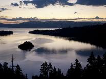 Sunrise Reflecting Off the Waters of Emerald Bay and Eagle Falls, South Lake Tahoe, Ca-Brad Beck-Framed Photographic Print