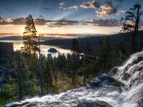 Sunrise Reflecting Off the Waters of Emerald Bay and Eagle Falls, South Lake Tahoe, Ca-Brad Beck-Photographic Print
