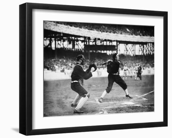 Brad Kocher, Detroit Tigers, Baseball Photo No.2 - Detroit, MI-Lantern Press-Framed Art Print