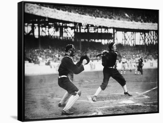 Brad Kocher, Detroit Tigers, Baseball Photo No.2 - Detroit, MI-Lantern Press-Framed Stretched Canvas