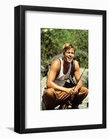 BRAD PITT. "A RIVER RUNS THROUGH IT" [1992], directed by ROBERT REDFORD.-null-Framed Photographic Print