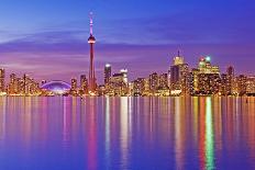 Toronto Skyline at Sunset from Toronto Islands-Brad Smith-Stretched Canvas