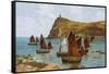 Bradda Head, Port Erin, I of Man-Alfred Robert Quinton-Framed Stretched Canvas