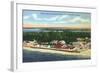 Bradenton, Florida - Aerial View of the Beach-Lantern Press-Framed Art Print