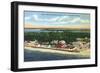Bradenton, Florida - Aerial View of the Beach-Lantern Press-Framed Art Print