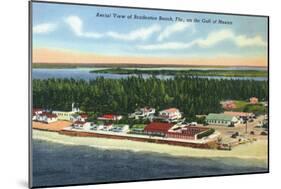 Bradenton, Florida - Aerial View of the Beach-Lantern Press-Mounted Art Print