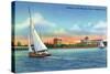 Bradenton, Florida - Sailboat on Manatee River-Lantern Press-Stretched Canvas