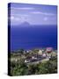 Brades Town View from Baker Hill, Montserrat-Walter Bibikow-Stretched Canvas