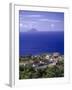 Brades Town View from Baker Hill, Montserrat-Walter Bibikow-Framed Premium Photographic Print