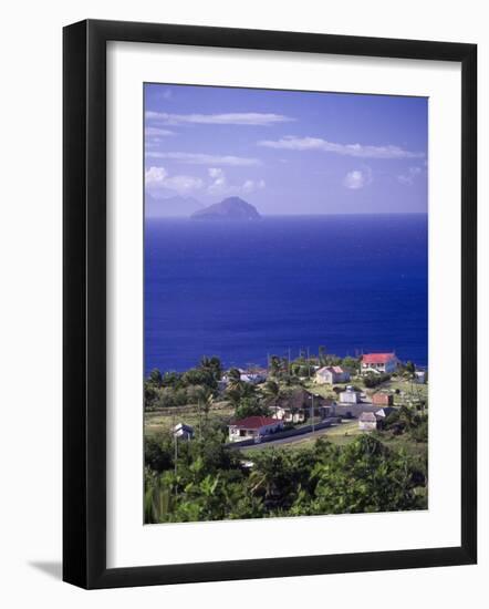 Brades Town View from Baker Hill, Montserrat-Walter Bibikow-Framed Photographic Print