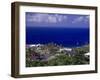 Brades Town View from Baker Hill, Montserrat-Walter Bibikow-Framed Photographic Print