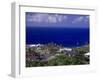 Brades Town View from Baker Hill, Montserrat-Walter Bibikow-Framed Photographic Print