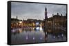 Bradford City Park and Garden of Light Display, Centenary Sq, Bradford, West Yorkshire, England, UK-Mark Sunderland-Framed Stretched Canvas