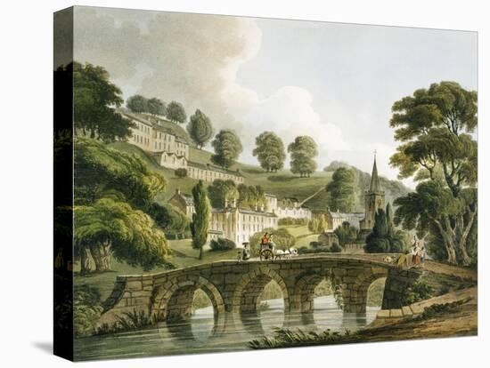 Bradford Old Bridge, Print Series, 1806-John Claude Nattes-Stretched Canvas