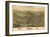 Bradford, Pennsylvania - Panoramic Map-Lantern Press-Framed Art Print