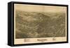Bradford, Pennsylvania - Panoramic Map-Lantern Press-Framed Stretched Canvas